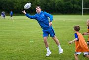 19 July 2023; Leinster player Luke McGrath during a Bank of Ireland Leinster Rugby Summer Camp at Portlaoise RFC in Laois. Photo by Piaras Ó Mídheach/Sportsfile