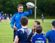 19 July 2023; Leinster player Scott Penny during a Bank of Ireland Leinster Rugby Summer Camp at Portlaoise RFC in Laois. Photo by Piaras Ó Mídheach/Sportsfile