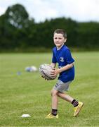 19 July 2023; Teddy Delahumper during a Bank of Ireland Leinster Rugby Summer Camp at Portlaoise RFC in Laois. Photo by Piaras Ó Mídheach/Sportsfile