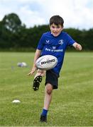 19 July 2023; Cillian Popple during a Bank of Ireland Leinster Rugby Summer Camp at Portlaoise RFC in Laois. Photo by Piaras Ó Mídheach/Sportsfile