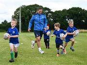 19 July 2023; Leinster player Scott Penny during a Bank of Ireland Leinster Rugby Summer Camp at Portlaoise RFC in Laois. Photo by Piaras Ó Mídheach/Sportsfile