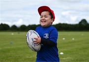 19 July 2023; Keito Comerford during a Bank of Ireland Leinster Rugby Summer Camp at Portlaoise RFC in Laois. Photo by Piaras Ó Mídheach/Sportsfile
