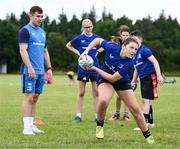19 July 2023; Faye Scully during a Bank of Ireland Leinster Rugby Summer Camp at Portlaoise RFC in Laois. Photo by Piaras Ó Mídheach/Sportsfile