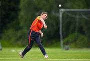 19 July 2023; Lara Maritz of Scorchers fields the ball during the Evoke Super Series 2023 match between Typhoons and Scorchers at Pembroke Cricket Club in Dublin. Photo by Sam Barnes/Sportsfile
