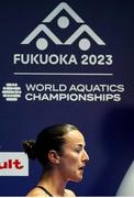 20 July 2023; Clare Cryan of Ireland after competing in the Womens 3m Springboard preliminares during day seven of the 2023 World Aquatics Championships at Fukuoka Prefectural Pool in Fukuoka, Japan. Photo by Ian MacNicol/Sportsfile