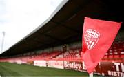 20 July 2023; A general view before the UEFA Europa Conference League First Qualifying Round 2nd Leg match between Derry City and HB at the Ryan McBride Brandywell Stadium in Derry. Photo by Ramsey Cardy/Sportsfile