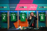 20 July 2023; Republic of Ireland equipment manager Orla Haran prepares the dressing room before the FIFA Women's World Cup 2023 Group B match between Australia and Republic of Ireland at Stadium Australia in Sydney, Australia. Photo by Stephen McCarthy/Sportsfile