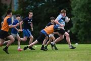21 July 2023; Aidan Lanigan during the Leinster Rugby School of Excellence at The King's Hospital in Dublin. Photo by Piaras Ó Mídheach/Sportsfile