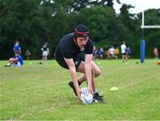 21 July 2023; Harry Duffet during the Leinster Rugby School of Excellence at The King's Hospital in Dublin. Photo by Piaras Ó Mídheach/Sportsfile