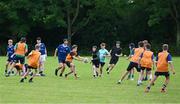 21 July 2023; Participants during the Leinster Rugby School of Excellence at The King's Hospital in Dublin. Photo by Piaras Ó Mídheach/Sportsfile