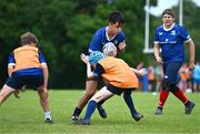 21 July 2023; Kean Moran during the Leinster Rugby School of Excellence at The King's Hospital in Dublin. Photo by Piaras Ó Mídheach/Sportsfile