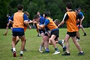 21 July 2023; Participants during the Leinster Rugby School of Excellence at The King's Hospital in Dublin. Photo by Piaras Ó Mídheach/Sportsfile