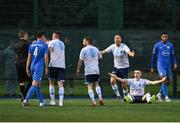 21 July 2023; Kilbarrack United players appeal for a penalty during the Sports Direct Men’s FAI Cup First Round match between Kilbarrack United and Finn Harps at White Heart Lane in Kilbarrack, Dublin. Photo by David Fitzgerald/Sportsfile