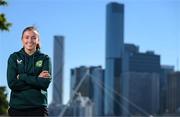 22 July 2023; Abbie Larkin poses for a portrait at River Quay Green South Bank in Brisbane, Australia, ahead of their second Group B match of the FIFA Women's World Cup 2023, against Canada. Photo by Stephen McCarthy/Sportsfile