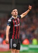 21 July 2023; Jordan Flores of Bohemians during the Sports Direct Men’s FAI Cup First Round match between Bohemians and Shelbourne at Dalymount Park in Dublin. Photo by Seb Daly/Sportsfile