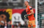 21 July 2023; Bohemians goalkeeper James Talbot during the Sports Direct Men’s FAI Cup First Round match between Bohemians and Shelbourne at Dalymount Park in Dublin. Photo by Seb Daly/Sportsfile