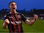 21 July 2023; Cian Byrne of Bohemians after the Sports Direct Men’s FAI Cup First Round match between Bohemians and Shelbourne at Dalymount Park in Dublin. Photo by John Sheridan/Sportsfile