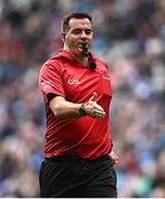 15 July 2023; Referee Seán Hurson during the GAA Football All-Ireland Senior Championship semi-final match between Dublin and Monaghan at Croke Park in Dublin. Photo by Ramsey Cardy/Sportsfile