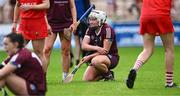 22 July 2023; Ailish O'Reilly of Galway after her side's defeat in the All-Ireland Camogie Championship semi-final match between Cork and Galway at UPMC Nowlan Park in Kilkenny. Photo by Piaras Ó Mídheach/Sportsfile