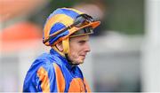 22 July 2023; Jockey Ryan Moore before Juddmonte Irish EBF Maiden during day one of the Juddmonte Irish Oaks Weekend at The Curragh Racecourse in Kildare. Photo by Seb Daly/Sportsfile