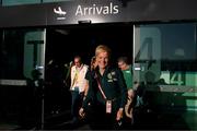 23 July 2023; Republic of Ireland's manager Vera Pauw at Perth Airport, Australia, following the team's chartered flight from their base in Brisbane, for their FIFA Women's World Cup 2023 group match against Canada, on Wednesday. Photo by Stephen McCarthy/Sportsfile
