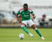 22 July 2023; Tunde Owolabi of Cork City during the Sports Direct Men’s FAI Cup First Round match between Treaty United and Cork City at Markets Field in Limerick. Photo by Michael P Ryan/Sportsfile
