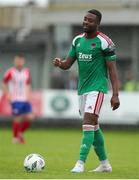 22 July 2023; Tunde Owolabi of Cork City during the Sports Direct Men’s FAI Cup First Round match between Treaty United and Cork City at Markets Field in Limerick. Photo by Michael P Ryan/Sportsfile