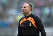 23 July 2023; Pádraig Walsh of Kilkenny walks the pitch before the GAA Hurling All-Ireland Senior Championship final match between Kilkenny and Limerick at Croke Park in Dublin. Photo by David Fitzgerald/Sportsfile