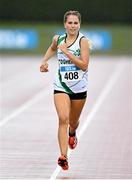 23 July 2023; Nicola Sullivan of Togher A.C., Cork, competes in the girl's under 18 1500m during day three of the 123.ie National Juvenile Track and Field Championships at Tullamore Harriers Stadium in Offaly. Photo by Stephen Marken/Sportsfile