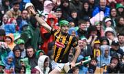 23 July 2023; Eoin Cody of Kilkenny celebrates after scoring his side's first goal during the GAA Hurling All-Ireland Senior Championship final match between Kilkenny and Limerick at Croke Park in Dublin. Photo by Piaras Ó Mídheach/Sportsfile