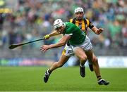 23 July 2023; Kyle Hayes of Limerick in action against Pádraig Walsh of Kilkenny during the GAA Hurling All-Ireland Senior Championship final match between Kilkenny and Limerick at Croke Park in Dublin. Photo by Sam Barnes/Sportsfile