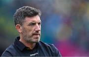 23 July 2023; Kilkenny manager Derek Lyng dejected after the GAA Hurling All-Ireland Senior Championship final match between Kilkenny and Limerick at Croke Park in Dublin. Photo by Piaras Ó Mídheach/Sportsfile