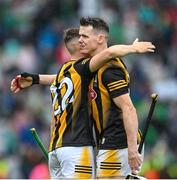 23 July 2023; Kilkenny players Cian Kenny, left, and TJ Reid after the GAA Hurling All-Ireland Senior Championship final match between Kilkenny and Limerick at Croke Park in Dublin. Photo by Brendan Moran/Sportsfile