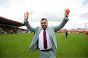 23 July 2023; Galway United manager Phil Trill after the 2023 AVENIR Sports All-Island Cup final match between Cliftonville and Galway United at The Showgrounds in Sligo. Photo by Michael P Ryan/Sportsfile