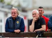 23 July 2023; Galway United manager John Caulfield, right,and his assistant Ollie Horgan in attendance during the 2023 AVENIR Sports All-Island Cup final match between Cliftonville and Galway United at The Showgrounds in Sligo. Photo by Michael P Ryan/Sportsfile
