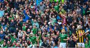 23 July 2023; Aaron Gillane of Limerick celebrates a point during the GAA Hurling All-Ireland Senior Championship final match between Kilkenny and Limerick at Croke Park in Dublin. Photo by David Fitzgerald/Sportsfile