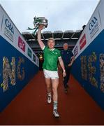 23 July 2023; Cian Lynch of Limerick with the Liam MacCarthy Cup after the GAA Hurling All-Ireland Senior Championship final match between Kilkenny and Limerick at Croke Park in Dublin. Photo by Ramsey Cardy/Sportsfile