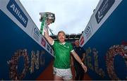 23 July 2023; Cian Lynch of Limerick with the Liam MacCarthy Cup after the GAA Hurling All-Ireland Senior Championship final match between Kilkenny and Limerick at Croke Park in Dublin. Photo by Ramsey Cardy/Sportsfile