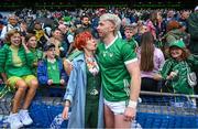 23 July 2023; Cian Lynch of Limerick with his mother Valerie after the GAA Hurling All-Ireland Senior Championship final match between Kilkenny and Limerick at Croke Park in Dublin. Photo by David Fitzgerald/Sportsfile