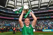 23 July 2023; David Reidy of Limerick with the Liam MacCarthy Cup after the GAA Hurling All-Ireland Senior Championship final match between Kilkenny and Limerick at Croke Park in Dublin. Photo by Ramsey Cardy/Sportsfile