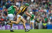23 July 2023; Tommy Walsh of Kilkenny in action against Peter Casey of Limerick during the GAA Hurling All-Ireland Senior Championship final match between Kilkenny and Limerick at Croke Park in Dublin. Photo by Sam Barnes/Sportsfile