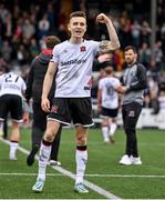 23 July 2023; Darragh Leahy of Dundalk celebrates after the Sports Direct Men’s FAI Cup First Round match between Dundalk and Shamrock Rovers at Oriel Park in Dundalk, Louth. Photo by Ben McShane/Sportsfile
