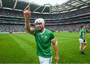 23 July 2023; Aaron Gillane of Limerick after the GAA Hurling All-Ireland Senior Championship final match between Kilkenny and Limerick at Croke Park in Dublin. Photo by David Fitzgerald/Sportsfile