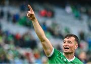 23 July 2023; Kyle Hayes of Limerick celebrates after his side's victory in the GAA Hurling All-Ireland Senior Championship final match between Kilkenny and Limerick at Croke Park in Dublin. Photo by Piaras Ó Mídheach/Sportsfile