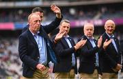 23 July 2023; John Troy of the Offaly 1998 All-Ireland winning Jubilee team as the team are honoured before the GAA Hurling All-Ireland Senior Championship final match between Kilkenny and Limerick at Croke Park in Dublin. Photo by Ramsey Cardy/Sportsfile