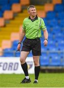 23 July 2023; Referee Anthony Marron during the TG4 LGFA All-Ireland Intermediate Championship semi-final match between Antrim and Clare at Glennon Brothers Pearse Park, Longford. Photo by Tom Beary/Sportsfile