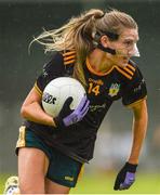 23 July 2023; Orlaith Prenter of Antrim during the TG4 LGFA All-Ireland Intermediate Championship semi-final match between Antrim and Clare at Glennon Brothers Pearse Park, Longford. Photo by Tom Beary/Sportsfile