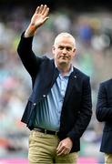 23 July 2023; Kevin Martin of the Offaly 1998 All-Ireland winning Jubilee team as the team are honoured before the GAA Hurling All-Ireland Senior Championship final match between Kilkenny and Limerick at Croke Park in Dublin. Photo by Brendan Moran/Sportsfile Photo by Brendan Moran/Sportsfile