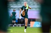24 July 2023; Katie McCabe during a Republic of Ireland training session at Dorrien Gardens in Perth, Australia, ahead of their second Group B match of the FIFA Women's World Cup 2023, against Canada. Photo by Stephen McCarthy/Sportsfile