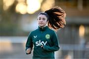 24 July 2023; Marissa Sheva during a Republic of Ireland training session at Dorrien Gardens in Perth, Australia, ahead of their second Group B match of the FIFA Women's World Cup 2023, against Canada. Photo by Stephen McCarthy/Sportsfile